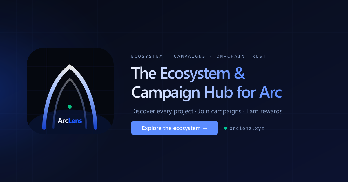 ArcLens — The Ecosystem & Campaign Hub for Arc